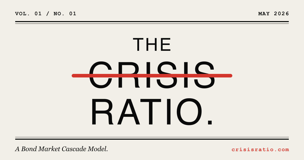 The Crisis Ratio — a working paper on U.S. fiscal sustainability and AI-driven labor displacement